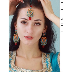 Indian jewelry female ethnic Bohemian style tassel earrings earrings female temperament long bride exaggerated