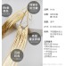 18k gold high-end earrings 2023 new style long tassel earrings for women pure silver color retention sexy banquet