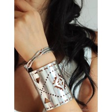 Exaggerated hollow Bohemian wide bracelet vintage retro exotic Greek Egyptian accessories music festival