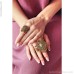 Retro ethnic style exaggerated gold tassel big ring Tibetan Bohemian jewelry Indian jewelry female open