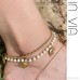 There is sound Thai Chiang Mai imported wax rope small elephant brass anklet female retro ethnic style beach vacation bell
